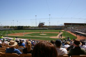 view from section 118 at Camelback Ranch