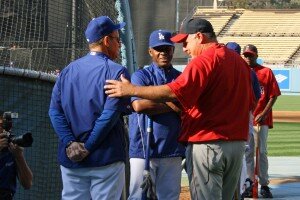 Joe Torre and Mike Scioscia