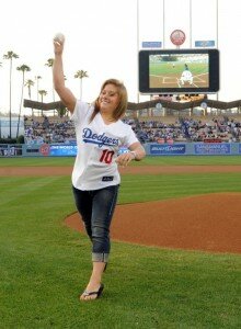 Shawn Johnson Dodger Stadium 