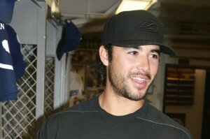 Andre Ethier speaks to the media on October 23, 2009