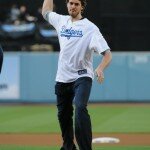 062510JW Laker Pau Gasol First Pitch