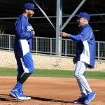 LOS ANGELES DODGERS PITCHERS AND CATCHERS WORKOUT AT CAMELBACK