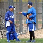 LOS ANGELES DODGERS WORKOUT AT CAMELBACK