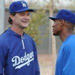 LOS ANGELES DODGERS WORKOUT AT CAMELBACK