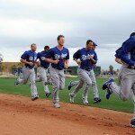 LOS ANGELES DODGERS WORKOUT AT CAMELBACK