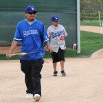 LOS ANGELES DODGERS WORKOUT AT CAMELBACK