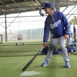 LOS ANGELES DODGERS WORKOUT AT CAMELBACK