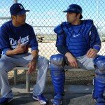 LOS ANGELES DODGERS WORKOUT AT CAMELBACK