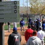 LOS ANGELES DODGERS WORKOUT AT CAMELBACK